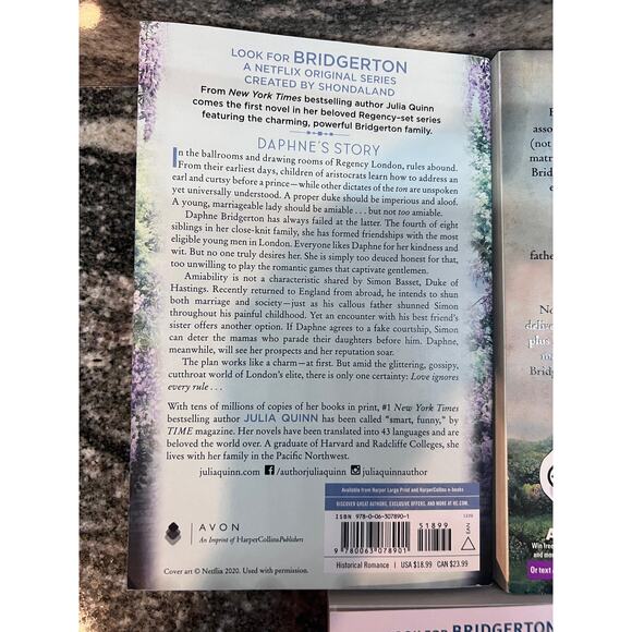 Bridgerton Book Set by Julia Quinn - Lot of 3 - Picture 6 of 6